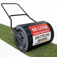 Rasenwalze 50 cm 60 Liter Schmutzabstreifer Rasen Boden Acker Garten Hand Walze 