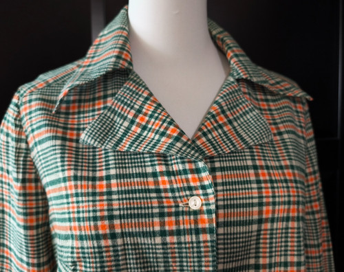 Vintage damen flanell - vintage, gr