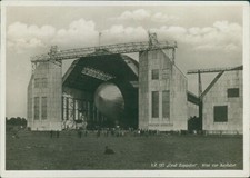 Ansichtskarte LZ 127 Graf Zeppelin Klar zur Ausfahrt 14,7x10cm 1930  (9935)