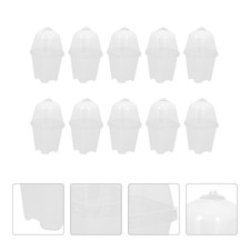  10 Sets Hydroponic Mesh Basket Plant Grow Pots Anzuchttopfe Pflanzgefäße