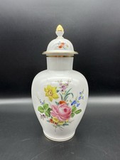 Porzellan Meissen Deckelvase