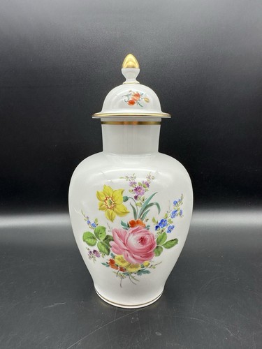 Porzellan meissen deckelvase - porzellan,