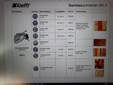 Scheiben Krefft Gemüseschneider AG3