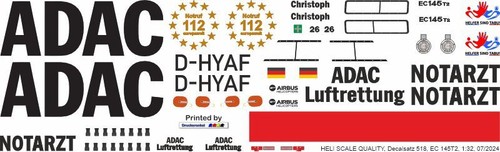 Decal 518 eurocopter h145 - decal, /