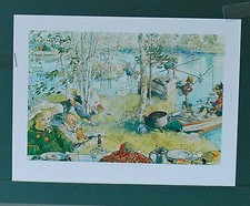 Eröffnung der Krebsfangsaison Carl Larsson Natur Kunstdruck Plakat Poster 0114