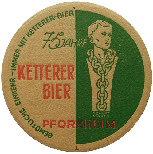 Alter bierdeckel brauerei - alter,