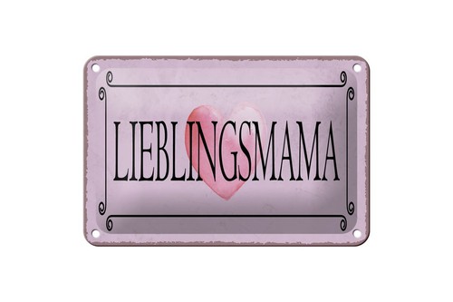 Blechschild lieblingsmama - blechschild,