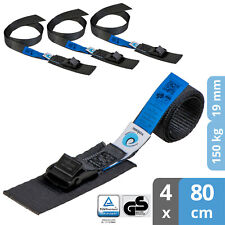 valonic HORNET 4x Spanngurte 80cm TÜV/GS mit Klemmschloss für Fahrradträger kurz