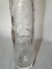 Vase Glas  Schnitztechnik