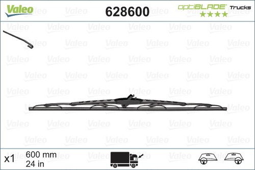 Valeo 628600 wiper - valeo, blade