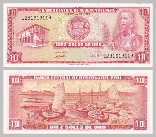 Peru soles oro 1972 - de,