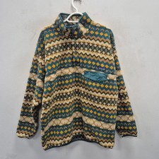 Patagonia Synchilla Aztec Cliff Arbor Snap Aztec Fleece Pullover Pulli Large