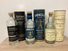 Whisky Arran, Dingle und Balvenie 3 Flaschen empty Bar und Deko