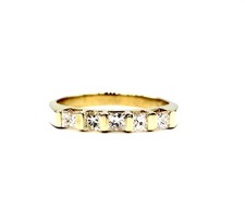 585 Gelbgold Ring Brillant Princess Cut 0,50 ct. G / VS Damenring RW 55