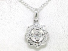 Brillant Anhänger Kette 10K