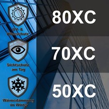 Premium Sonnenschutzfolie außen (15€/m²) UV-Schutz Fensterfolie Spiegelfolie