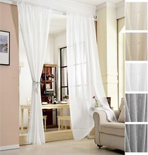 2xGardinen transparent mit