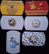 6 Boxen Geschenkschachtel, Weihnachten. Mix.