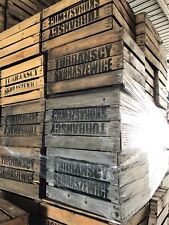 12 Stück Obstkisten "TS" B WARE!!  weinkisten apfelkiste mit schöner Aufschrift 