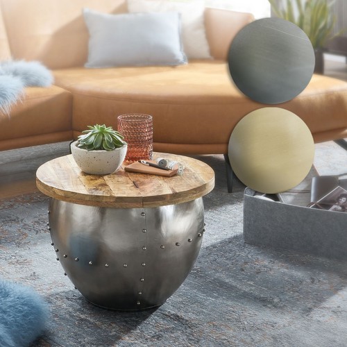 Finebuy couchtisch rund - couchtisch, holz