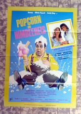 POPCORN UND HIMBEEREIS * A1-FILMPOSTER Kino ´78 ZACHi NOY, OLIVIA PASCAL, BENNY