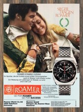 Roamer Stingray Chrono - Reklame Werbeanzeige Original-Werbung 1969
