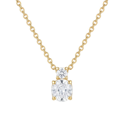 Collier 585 gelbgold - 585, zirkonia