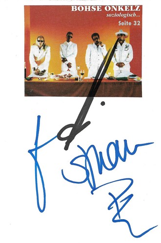 Böhse onkelz autogramme - böhse,