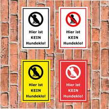 Schild Kein Hundeklo Hundekot