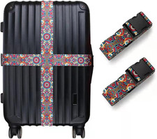 2 Stück Koffergurt Kreuzgurt