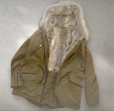 Parka Fell Pelz Größe M