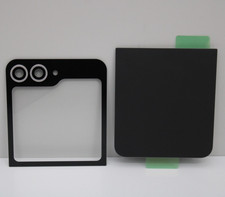 Akkudeckel Backcover & Displayglas-Rückseite, Schwarz für Samsung Galaxy Z Flip6