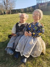 Cernit Charakter Puppen Oma und Opa