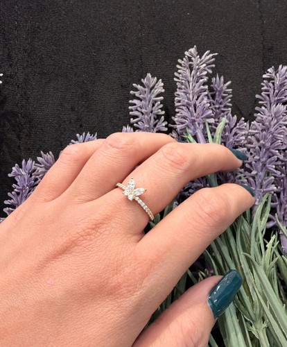 14k gelbgold marquise runder - 14k, marquise/runder