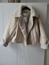 H&M kurze Jacke Lammfellimitat