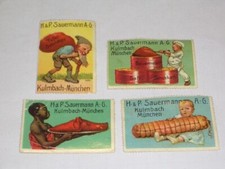 Reklamemarken 4 x H&P SAUERMANN, AG München