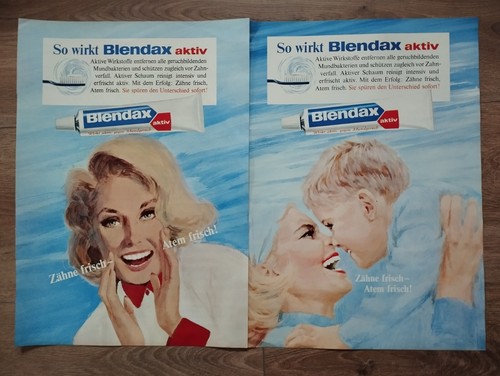 Original reklame werbung - 2x,