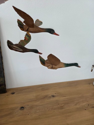 3er set holz flugenten - set,