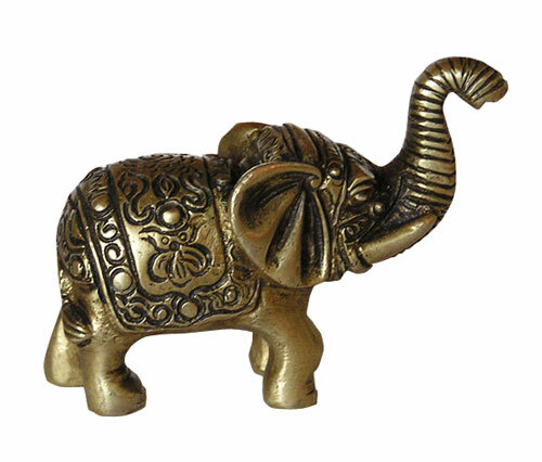 Elefant mit gravur messing - gravur,