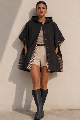 Damen trench cape - trench, mit
