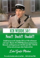 Lustige Einladungskarten