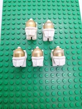 5x Lego Space, Astronauten Helm, Weiss  60224, 30016, 87754, 89159