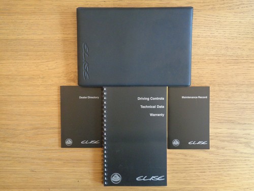 Lotus elise owners handbook - elise,