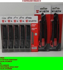 2 x Würth 2K Cuttermesser 18