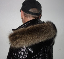 Waschbär Pelz Kapuze Kragen