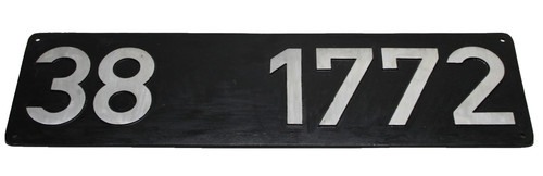 Lokschild 1772 typographie - lokschild,