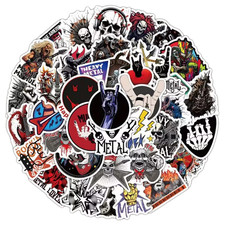 50x HEAVY METAL Sticker Deko