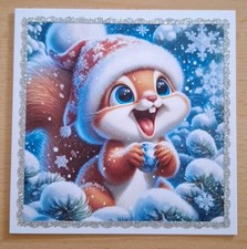 3D-Weihnachtskarte °niedliche