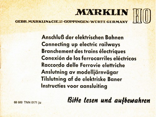 Märklin anleitung anschluß - mÄrklin, anleitung: