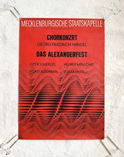 Vintage ddr plakat chorkonzert - plakat,